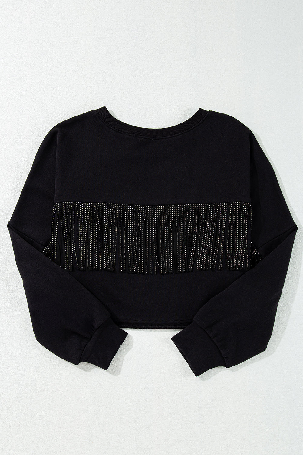 GAME DAY Sequined Cropped Sweatshirt