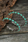 Sky Blue Gem Retro  Earrings