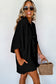 Black Collared Loose Romper