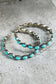 Sky Blue Gem Retro  Earrings
