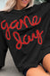 Black Drop Shoulder Graphic Sweatshirt