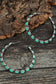 Sky Blue Gem Retro  Earrings