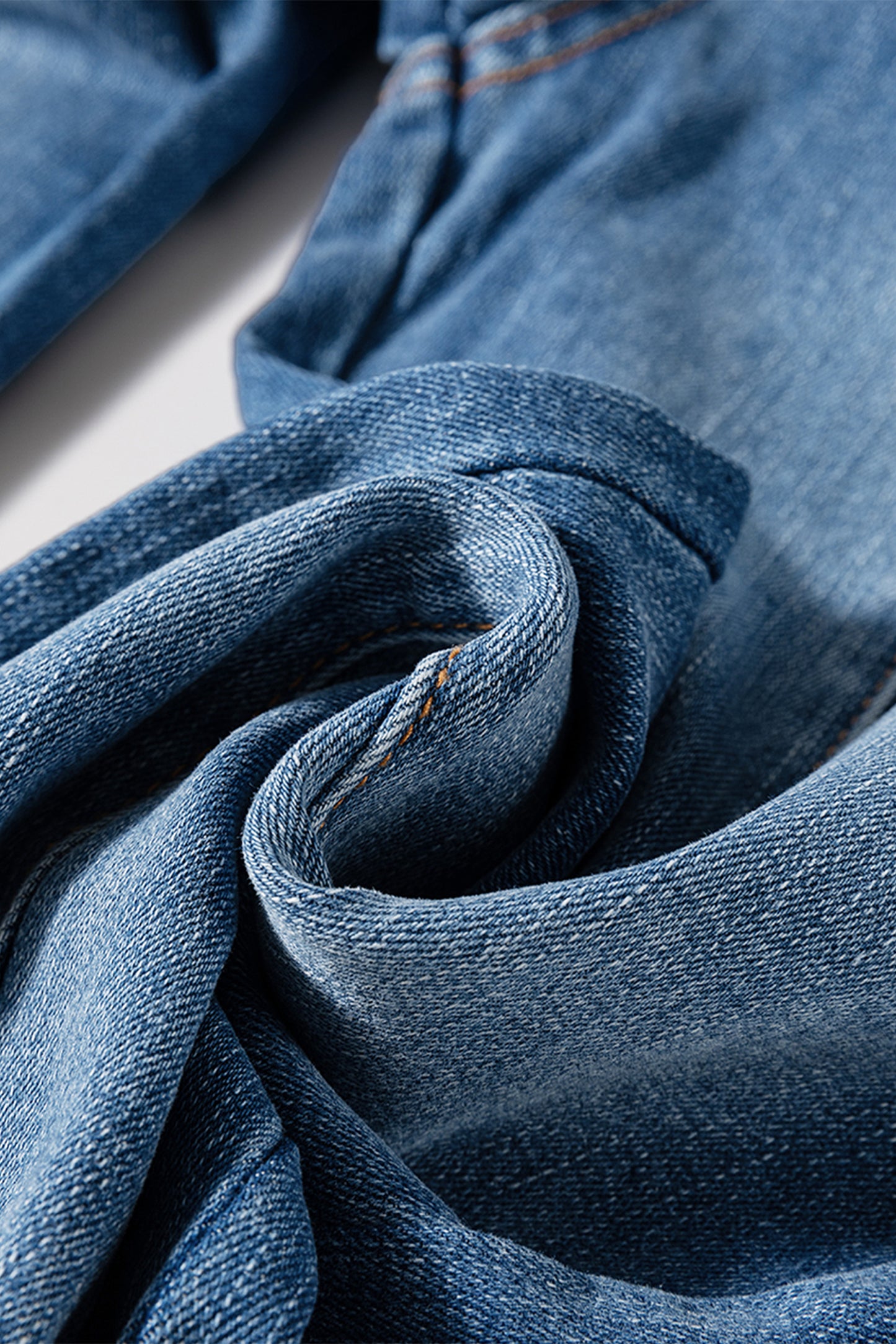 Sail Blue High Waist Button Fly Flare Jeans