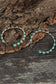 Sky Blue Gem Retro  Earrings