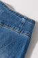 Sail Blue High Waist Button Fly Flare Jeans