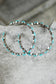 Sky Blue Gem Retro  Earrings